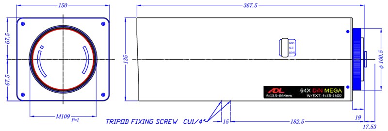 ADL13.5-864mm長(zhǎng)焦鏡頭尺寸 ADL13.5-864mm長(zhǎng)焦鏡頭尺寸